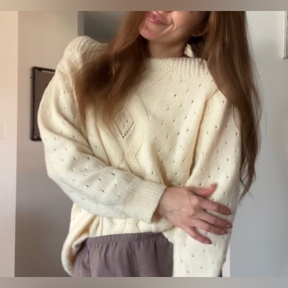 Vintage cream sweater - Picture 8 of 14
